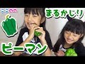 【ここのの】ピーマンまるかじり!?ピーマンが大好きなのはどっち??【おまけつき】♬♡
