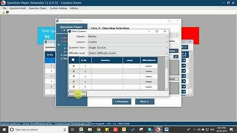 Question Paper Generator Software Detail Demo | Conduct Exam