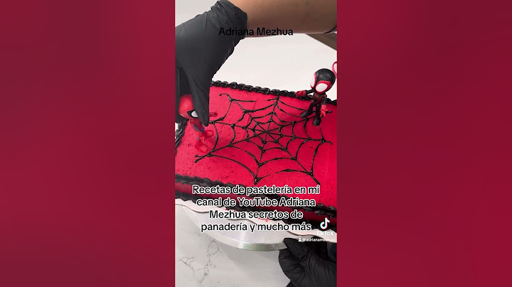 Decoración de pastel Spiderman fácil