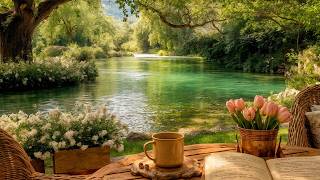 a peaceful morning by the emerald river 🌿 gentle piano music for calm moments and serenity screenshot 3