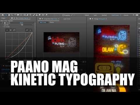 How to Animate Kinetic Typography in Adobe After Effects (Tagalog Tutorial)
