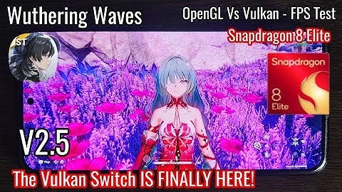 Wuthering Waves V2.5 - The VULKAN Switch IS FINALLY HERE! OpenGL Vs Vulkan FPS/Performance Test SD8E