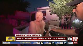 A powerful 7.1-magnitude earthquake swayed buildings and cracked
foundations in southern california on friday night, sending terrified
residents sleeping ...