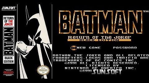Batman Return Of The Joker Black Edition (Ver. Omega) by DarthVaderX [NES Hack].