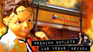 LEATHERFACE SPIRIT HALLOWEEN 2023 INSIDE ABANDONED REEBOK STORE LAS VEGAS NEVADA PREMIUM OUTLETS