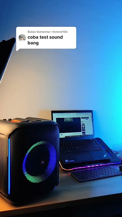Test sound JBL Partybox Encore tinggal tekan power on udah bisa langsung karaokean sama temen!