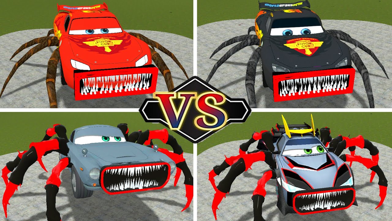 New Car Monster Battle: CAR EATER, BUS EATER, THOMAS TRAIN, MCQUEEN EATER in Gmod