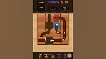 Roll the Ball slide puzzle Star B Pack Level 47 Solution