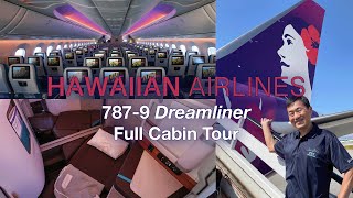 Hawaiian Airlines 787-9 Dreamliner Full Tour in All Classes