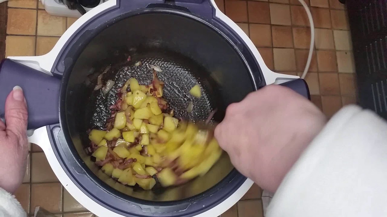 Recette de pommes de terre au lard au cookeo pas à pas