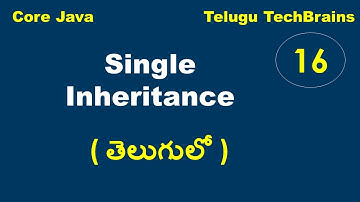 Inheritance in Java || Explanation in Telugu || ( తెలుగులో )