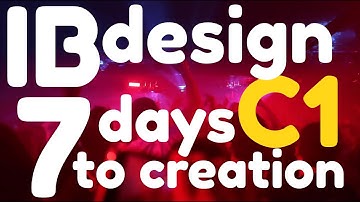 IB MYP Design  Criterion C1  7 Days To Creation