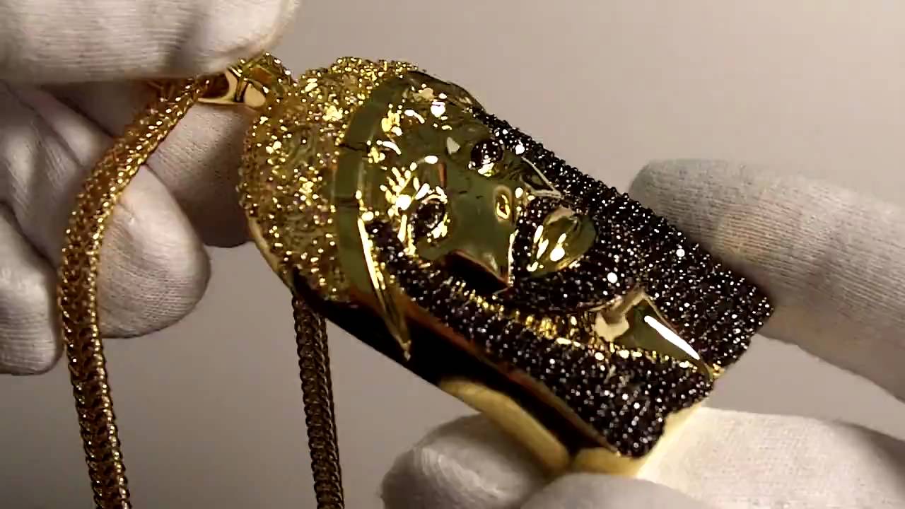 Custom Gold Black Sim Diamond Piece Lab Kanye West Jewelry Diamond Piece Lab Kanye West Jewelry Connect