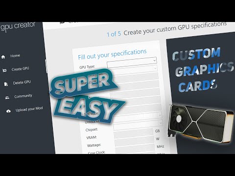 **SUPER EASY** Create Your Own Graphics Cards In PC Building Simulator