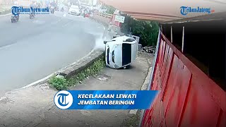 Viral Sejumlah Pengendara Alami Kecelakaan Tunggal Setelah Lewat Jembatan Beringin Semarang