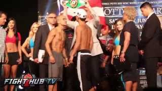 Cotto vs. Martinez undercard weigh in video highlights and face off