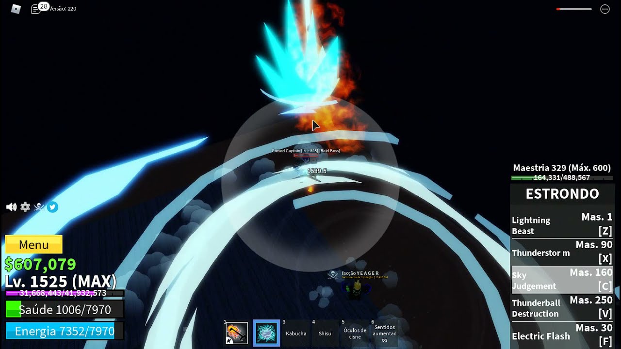 Blox Fruits ESPADACHIM DE SHISUI CONTRA CURSED CAPTAIN! PEGANDO A