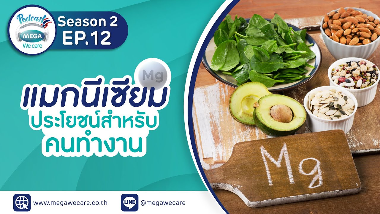 EP.12 Season 2 Mega We care Podcast | 'แมกนีเซียม' ประโยชน์สำหรับคนทำงาน | เนื้อหาทั้งหมดเกี่ยวกับอาหาร เสริม แมกนีเซียม ยี่ห้อ ไหน ดีที่สมบูรณ์ที่สุด