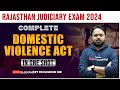 Complete domestic violence act for rajasthan judiciary 2024 exam  devashish sir