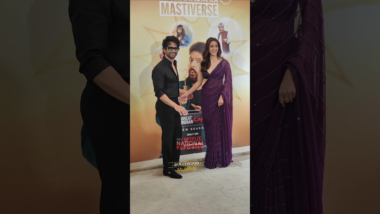 Shahid Kapoor & Tripti Dimra Promotes Upcoming Move O Romeo Movie in Great Indian Kapil Sharma Show