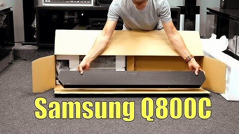 Samsung Q800C Dolby Atmos Soundbar 2023 Uitpakken, installeren, afmetingen, testen op tv, Atmos e...