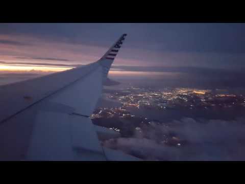 Видео: Расслабляющий звук самолета с грозой во время полета