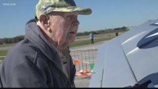 WWII pilot reunited with P51 Mustang he flew in combat