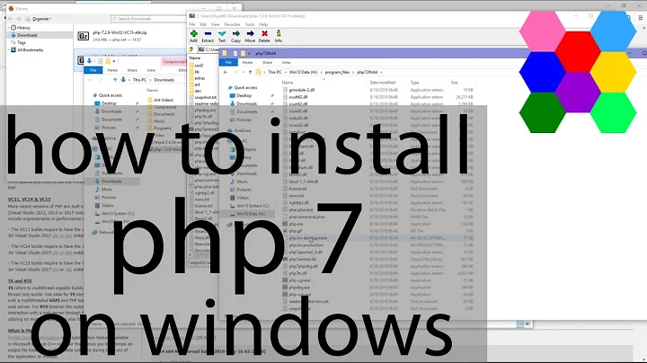 How To install PHP 7 With Apache 2.4 on Windows (ZIP package)
