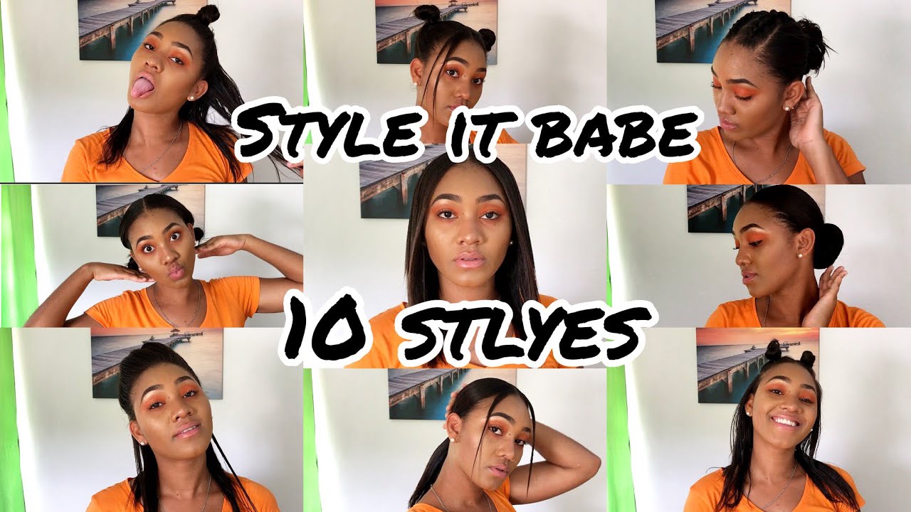 10 WAYS TO STYLE YOUR RELAXED HAIR - YouTube