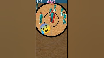 Squid game 🔥K Sniper Challenge 3d #squidgame #shortsviral #shortsfeed #viralshort