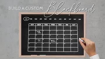 How to Build a DIY Chalkboard... with Cricut Stencils!