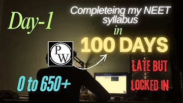 DAY-1 | Completing my NEET syllabus in 100 days📚📖#neet2026 @PhysicsWallah