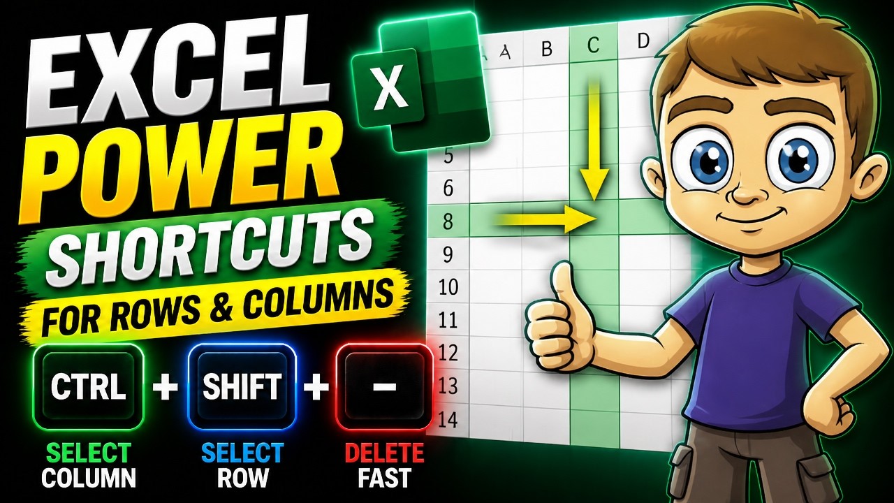 Excel Power Shortcuts for Rows and Columns: Work Faster Today