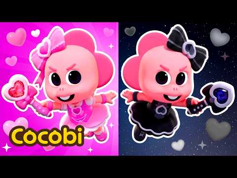 Pink Hero vs Black 🩷🖤 Which Do You Prefer? | Songs for Kids | Cocobi