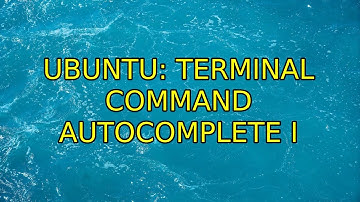 Ubuntu: Terminal command autocomplete (2 Solutions!!)