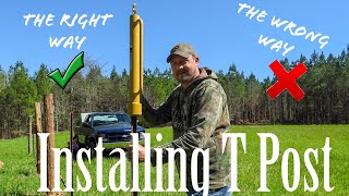 Mistakes people make when Installing T Post for Fencing