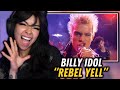 That voice  first time listening to billy idol  rebel yell  singer reacts