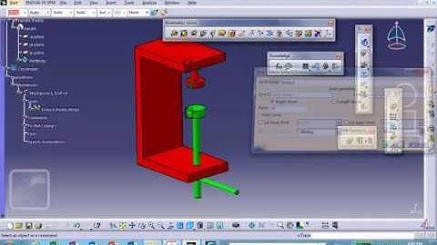 Mechanism Design, C Clamp Chapter 14, Catia v5, Nader G Zamani
