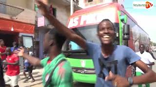 As Pikine Vs GFC, revivez l'arrivée du nouveau bus de l'AS Pikine et la réaction de Mamadou Gueye