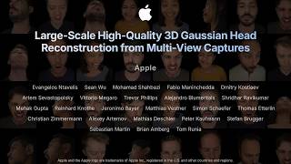 Large-Scale High-Quality 3D Gaussian Head Reconstruction from Multi-View Captures