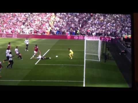 Arsenal vs Tottenham 1-0 1/09/13 giroud goal highlights