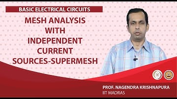 Mesh analysis with independent current sources-Supermesh
