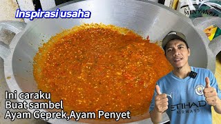 Resep Lengkap Sambel Ayam Geprek,Ayam Penyet dengan Takaran Bumbunya!
