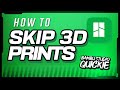 How To Skip 3D Prints In Bambu Handy App