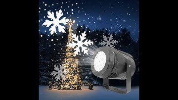Snow Lights Projector | Snow Fall Landscape Lighting | Snowflake Projection Lamp - ZATK Sons