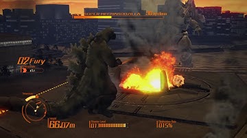 GODZILLA PS4: Godzilla 1964 (65 Meters) vs Super Mechagodzilla (90 Meters)