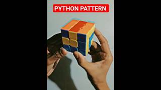 How To Make Python Pattern On Rubik Cube Without Algorithm #ytshorts