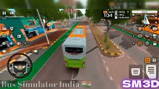 Bus Simulator India 🇮🇳 | Realistic City Bus Driving Simulator Gameplay || SM3D 🚍🔥