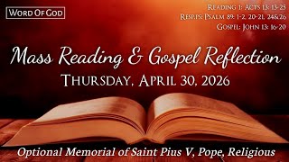 Today's Catholic Mass Readings and Gospel Reflection - Thursday, April 30, 2026