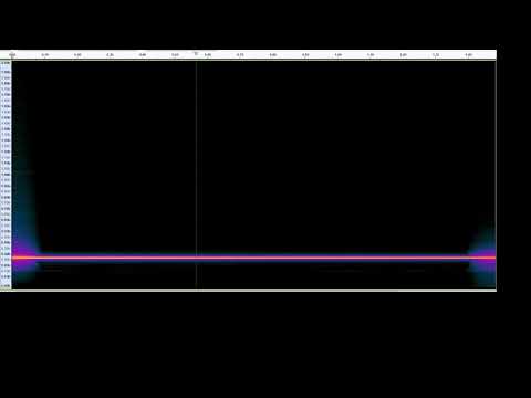 Spectrogram of Tuning Fork Tone